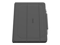 ZAGG Rugged Messenger - Tangentbord och foliefodral - bakgrundsbelyst - Bluetooth - Nordisk - svart tangentbord, svart fodral - för Apple 10.2-inch iPad (7:e generation, 8:e generation, 9:e generation) 103104689