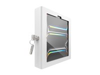 Compulocks iPad Pro M4 11" (2024), Apex Enclosure Core Stand - Monteringssats (hölje, ställ) - för surfplatta - låsbar - metallram - vit - skärmstorlek: 11" - bänk, väggmonterbar - för Apple 11-inch iPad Pro M4 Wi-Fi, M4 Wi-Fi + Cellular 111W11PAPX4W