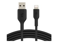 Belkin BoostCharge - Lightning-kabel - Lightning hane till USB hane - 2 m - svart CAA001BT2MBK