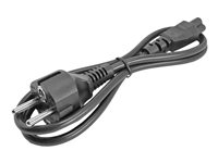 StarTech.com 1 m nätsladd för bärbara datorer, EU Schuko till C5, 2,5 A 250 V, 18AWG, AC-ersättningssladd för Notebook/bärbara datorer, strömförsörjningskabel, laddarkabel för bärbara datorer, Clover Leaf-/Mickey Mouse-strömsladd - Strömkabel - IEC 60320 C5 till power CEE 7/7 (hane) - AC 250 V - 1 m - formpressad - svart PXTNB3SEU1M