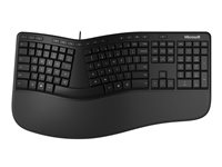 Microsoft Ergonomic Keyboard - För företag - tangentbord - USB - Nordisk - svart LXN-00009