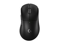 Logitech G PRO X SUPERLIGHT 2 DEX - Mus - ergonomisk - högerhänt - optisk - 5 knappar - trådlös, kabelansluten - 2.4 GHz, USB - svart 910-007357