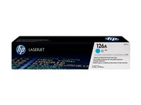 HP 126A - Cyan - original - LaserJet - tonerkassett (CE311A) - för Color LaserJet Pro CP1025; LaserJet Pro MFP M175; TopShot LaserJet Pro M275 CE311A