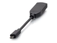 C2G Universal HDMI Dongle Adapter Ring Micro HDMI Adapter with Antimicrobial Protection Technology - HDMI-adapter - HDMI hona till 19 pin micro HDMI Type D hane - svart - formpressad, 4K30Hz stöd, stöd för 1080p C2G30048