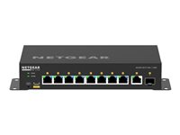 NETGEAR AV Line M4250-9G1F-PoE+ - Switch - L3 - Administrerad - 8 x 10/100/1000 (8 PoE+) + 1 x 10/100/1000 + 1 x Gigabit SFP - sida till sida luftflöde - skrivbordsmodell - PoE+ (110 W) GSM4210PD-100EUS