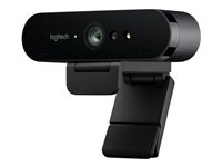 Logitech BRIO 4K Ultra HD webcam - Webbkamera - färg - 4096 x 2160 - ljud - USB 960-001106