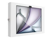 Compulocks iPad Air M2 & M3 11", Apex Secured Enclosure Wall Mount - White - Hölje - för surfplatta - glasfäste, utrymme - låsbar - höggradig aluminium - vit - skärmstorlek: 11" - monteringsgränssnitt: 100 x 100 mm - väggmonterbar 11APXW