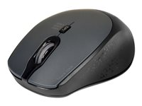 PORT Connect SILENT - Mus - optisk - trådlös - 2.4 GHz - USB/USB-C trådlösa mottagare - svart 900713