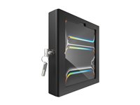 Compulocks iPad Pro M4 11" (2024), Apex Enclosure Swing Wall Mount - Monteringssats (ställ, hölje, väggfäste) - för surfplatta - låsbar - metallram - svart - skärmstorlek: 11" - väggmonterbar - för Apple 11-inch iPad Pro M4 Wi-Fi, M4 Wi-Fi + Cellular 827B11PAPX4B