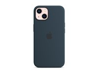 Apple - Baksidesskydd för mobiltelefon - MagSafe-kompatibilitet - silikon - avgrundsblå - för iPhone 13 MC2Y4ZM/A