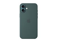Apple - Baksidesskydd för mobiltelefon - MagSafe-kompatibilitet - silikon - lake green - för iPhone 16 Plus MYYH3ZM/A
