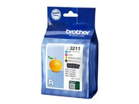 Brother LC3211 - 4-pack - svart, gul, cyan, magenta - original - bläckpatron - för Brother DCP-J572, DCP-J772, DCP-J774, MFC-J890, MFC-J895 LC3211VALDR