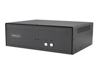 StarTech.com - Omkopplare för tangentbord/video/mus/ljud/USB - 2 x KVM/ljud/USB - 1 lokal användare - skrivbordsmodell - TAA-kompatibel CK4-P102