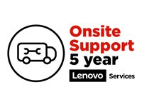 Lenovo Onsite Upgrade - Utökat serviceavtal - material och tillverkning - 5 år - på platsen - svarstid: NBD - för ThinkCentre M32; M53; M600; M700; M720q; M73; M73e; M83 5WS0D81226