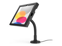 Compulocks iPad 10th-11th (A16) Gen Swell Enclosure Flex Arm Mount Black - Ställ - för surfplatta - swell-hölje - svart - skärmstorlek: 10.9" - monterbar på ytor - för Apple 10.9-inch iPad Air Wi-Fi, Wi-Fi + Cellular 159B209SWLB