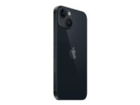 Apple iPhone 14 - 5G smartphone - dual-SIM / Internminne 128 GB - OLED-skärm - 6.1" - 2532 x 1170 pixlar - 2 bakre kameror 12 MP, 12 MP - front camera 12 MP - midnatt MPUF3QN/A
