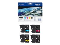 Brother LC985VALBPDR - 4-pack - svart, gul, cyan, magenta - original - blister - bläckpatron - för Brother DCP-J125, DCP-J140, DCP-J315, DCP-J515, MFC-J220, MFC-J265, MFC-J410, MFC-J415 LC985VALBPDR