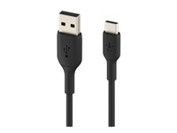 Belkin BoostCharge - USB-kabel - 24 pin USB-C (hane) till USB (hane) - 1 m - svart CAB001BT1MBK