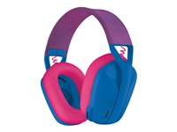 Logitech Lightspeed G435 - Headset - fullstorlek - Bluetooth/radiofrekvens 2,4 GHz - trådlös - blå - Discord-certifierad 981-001062