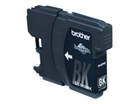 Brother LC1100BK - 2-pack - svart - original - blister med akustiskt / elektromagnetiskt alarm - bläckpatron - för Brother DCP-185, 385, 395, 585, J715, MFC-490, 5490, 5890, 5895, 6890, 790, 795, 990, J615 LC1100BKBP2DR