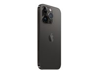 Apple iPhone 14 Pro - 5G smartphone - dual-SIM / Internminne 256 GB - OLED-skärm - 6.1" - 2556 x 1179 pixlar (120 Hz) - 3 st. bakre kameror 48 MP, 12 MP, 12 MP - front camera 12 MP - space black MQ0T3QN/A