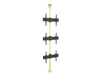 Multibrackets M Floor to Ceiling Mount Pro MBFC3U - Monteringssats (golv till takmontering) - för 3 LCD-bildskärmar - aluminium, stål - mässing - skärmstorlek: 40"-65" 7350073735761