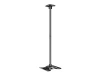 Multibrackets M Ceiling Mount Pro - Monteringssats (takplatta, intern stångkoppling, 2 förlängningsrör (80 cm), adapter) - för LCD-display - nedåtvänd - aluminium, stål - svart - skärmstorlek: 32"-65" - takmonterbar 7350105215919