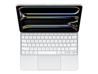Apple Magic Keyboard - Tangentbord och foliefodral - med pekdyna - bakgrundsbelyst - Apple Smart connector - QWERTY - amerikansk - vit MWR43LB/A
