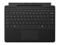 Microsoft Surface Pro Keyboard - Tangentbord - med pekdyna, accelerometer, Förvarings- och laddningsfack för Surface Slim Pen 2 - svart - för Surface Pro 8, Pro X 8XB-00147